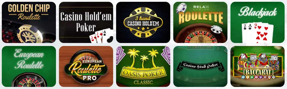 Giochi da tavolo al JOKANDO CASINO