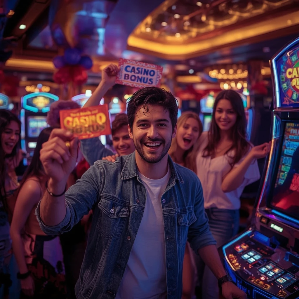 una persona con un bonus del casinò Jokando Casino